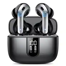 IKT Bluetooth Headphones, In-Ear Headphones, Wireless Bluetooth 5.3 with 50H Deep Bass, 2024 Wireless Headphones, Noise Cancelling Earbuds with 4 ENC Mic, IPX7 Waterproof Earbuds, USB-C
