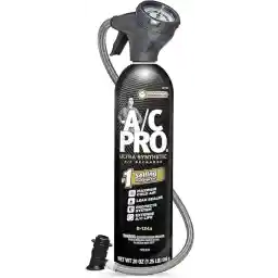 مكيف هواء السيارة ايه سي برو R134A من انتر دايناميكس، طقم شحن تيار متردد مع خرطوم ومقياس، 20 اونصة، ACP200-6