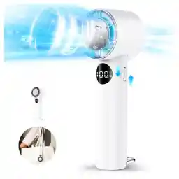 Handy Fan Cooling Plate (2024 Newest / Instant Cooling / Ultra Large Airflow) Handheld Fan, 6,800 mAh, Large Capacity, 3-in-1, Silent, 1-100 Stepless Airflow, Powerful, Desktop Fan, Peltier Cooling,