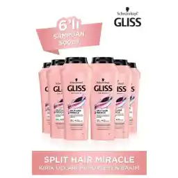 Gliss Split Hair Miracle - 500 Ml x 6 Shampoo