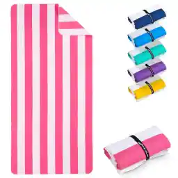 Fit-Flip Stranddeken XXL – Microvezel strandhanddoek groot, licht en sneldrogend – 100% gerecyclede microvezel handdoek – 200cmx90 cm of 160cmx90cm