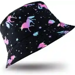 Saaf Bucket Hat - Vissershoedje - Festival Outfit - Zonnehoed voor Dames / Heren - Eenhoornprint