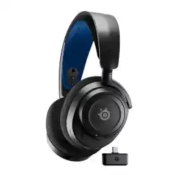 SteelSeries Arctis Nova 7P Wireless PS5 Gaming Headset - Neodymium Magnetic Drivers - Dual Wireless PlayStation & Bluetooth - 38H USB-C Battery - Gen2 AI Mic - Supports PS4, PC, Switch, Mobile - Black