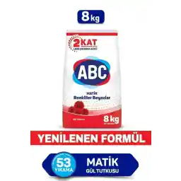 ABC Matik Konsantre Toz Deterjan 8 Kg Mutlu Yuvam