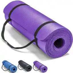 SKY-TOUCH Yoga Mat Non Slip, Yoga Mat with Strap Included 10mm Thick Exercise Mat Ideal for HiiT, Pilates, Yoga and Many Other Home Workouts