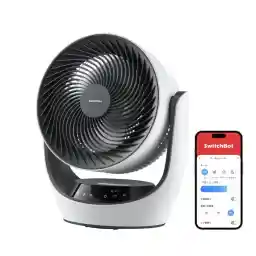 SwitchBot Circulator, Silent, Oscillating Oscillation, Alexa - Cordless Switchbot Fan, 30 sq ft (30 sq m), DC Motor, Energy Saving, Rechargeable Battery, Stepless Air Flow Adjustment, Remote Control,