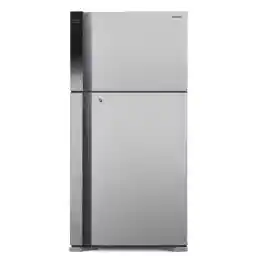 Hitachi 715L Gross, Net 510L Top Mount Double Door Refrigerator, 10-Year Warranty on Inverter Compressor, Dual Fan Cooling, Touch Screen Control, Twist Ice Tray, Premium Silver-RV715PUK7KPSV
