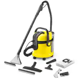 Kärcher SE 4001 Plus Vacuum Cleaner for Cleaning Hard Surfaces, Textile Surfaces and Upholstery, with Carpet Washing Nozzle, Upholstery Washing Nozzle, Wet Dry and Dry Nozzle, Crevice Nozzle