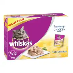 Whiskas Purrfectly Chicken Cat Food 12 Pack 85 g
