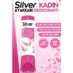 Silver Kadın Ayakkabı Deodorantı Koku Giderici Önleyici 100 ML Ladies Fresh