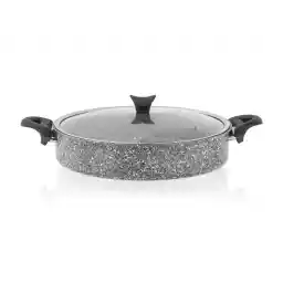 Taç Gri Ultra Granit 24 Cm Basık Tencere -3465