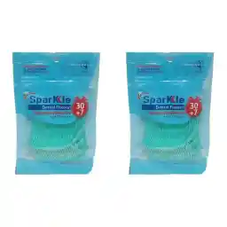 نخ دندان اسپارکل مدل کمانی 2 بسته 37 عددی