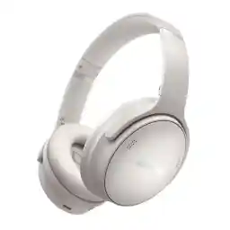 Bose QuietComfort Headphones - Wireless Bluetooth Headphones, Active Over Ear Noise Cancelling and Mic, USB-C Charging, Deep Bass, Up to 24 Hours of Playtime, White Smoke