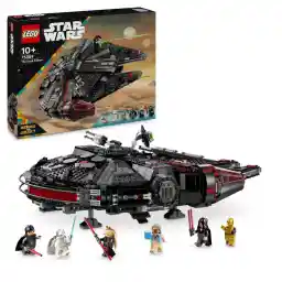 LEGO Star Wars 75389 The Dark Falcon - Display Toy with Spring-Powered Shooters, Cannons and 6 Mini Figures Including C-3PO - Gift for Boys from 10 Years and Adults