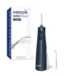 Waterpik Cordless Pulse Rechargeable Portable Water Flosser for Teeth, Gums, Braces Care and Travel with 2 Flossing Tips, Waterproof, ADA Accepted, WF-20 Blue, Packaging May Vary