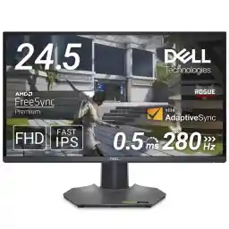Dell G2524H 24.5" Gaming Monitor Gaming Display (FHD/Fast IPS Matte / 2 DisplayPort / HDMI x 99% sRGB, 99% Portrait & Landscroll Height Adjustment/0.5ms/280Hz/AMD FreeSync Premium)