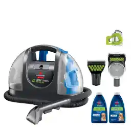 BISSELL Little Green Pet Deluxe Portable Carpet Cleaner and Car/Auto Detailer, 3353, Gray/Blue