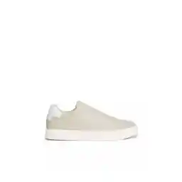 Calvin Klein حذاء نسائي بتفاصيل شعار رمادي