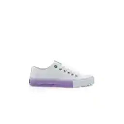 Benetton Women's White Sneakers Bn-30176