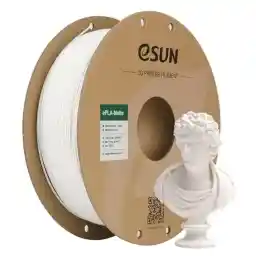 eSUN Geüpgraded Mat PLA 3D Printer Filament, Mat PLA Filament 1.75mm, Maatnauwkeurigheid +/- 0.02mm, 1kg Spoel (2.2 LBS) 3D Print Filament voor 3D Printers (Crèmewit, 1KG)
