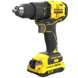STANLEY 18V 1.5Ah V20 Çift Akülü Kömürsüz Darbesiz Matkap