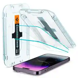 Spigen iPhone 14 Pro Max Cam Ekran Koruyucu Kolay Kurulum GLAS.tR EZ Fit Slim HD (2 Adet) - AGL05202