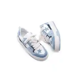 Marjin حذاء رياضي نسائي ذو نعل عالٍ من Bilev Blue Denim