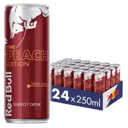 Red Bull Enerji İçeceği, Şeftali, 250 ml (24'lü Paket, 24 x 250 ml)
