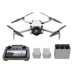 DJI Mini 4 Pro Fly More Combo Plus (DJI RC 2) (Ekranlı Kumanda) - 4K HDR Kameralı Mini Drone, 20 km (FCC) Maksimum Video Aktarım Mesafesi, Çok Yönlü Engel Algılama, 45 Dakikalık Uçuş, 2 Akıllı Batarya