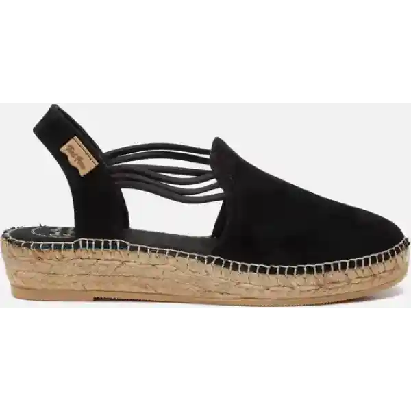 Toni Pons Nuria Dames Espadrilles - Black/Black-Black - Maat 39