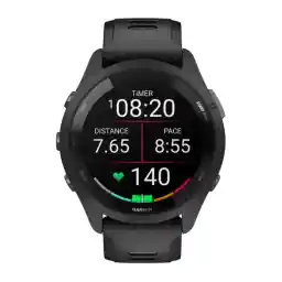 Garmin Forerunner 265 Running Smartwatch, Colorful AMOLED Display, Training Metrics and Recovery Insights, Black and Powder Gray