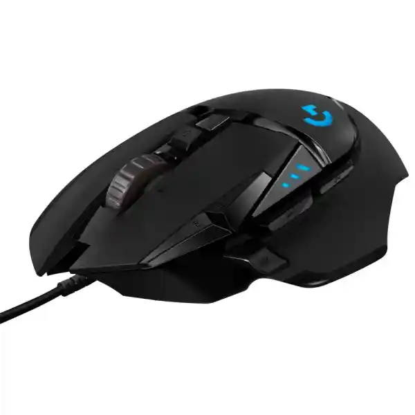 Logitech G502 HERO gaming mouse (with HERO sensor, RGB, 16,000 DPI, 11 programmable buttons, laptop and PC computer mouse, 5 customizable weights, balance tuning, German packaging) black