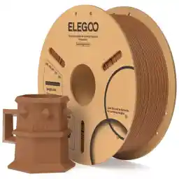 ELEGOO PLA Filament 1.75mm 3D Printer Filament Dimensional Accuracy ±0.02mm Compatible with Most FDM Printers (1KG/Spool 2.2lbs) Tan