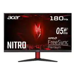 Acer Nitro KG272S3 Gaming Monitor 27 Inch (69 cm Screen) Full HD, 180Hz, 1ms (GTG), 2xHDMI 2.0, DP 1.2, FreeSync Premium, Black
