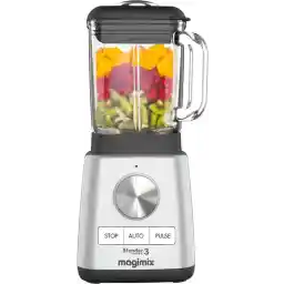 Magimix Blender Power 3 - Smoothie Maker - 1,2 Liter - Ice Crusher - Mat Chroom
