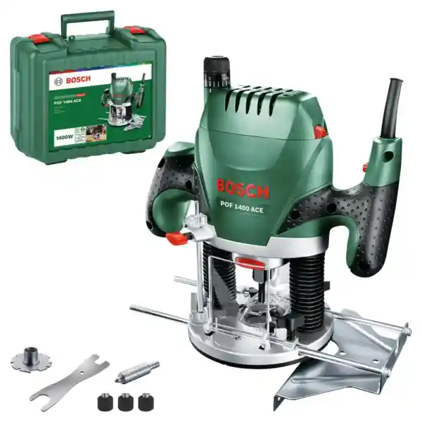 Bosch POF1400 Ace Freze Makinesi, 1400W, Çanta İçinde, Yeşil