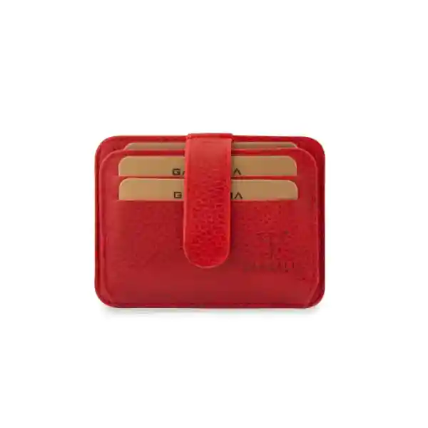 Garbalia Shelby Genuine Leather Red Card Holder Wallet