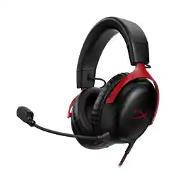 HyperX Cloud III Wired Gaming Headset, PC, PS5, Xbox Series X|S, Angled 53 mm Drivers, DTS, Memory Foam, Sturdy Frame, Ultra Clear 10 mm Microphone, USB-C, USB-A, 3.5 mm
