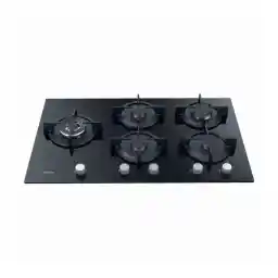 أريستون موقد مدمج AGS92SBK، ب 5 شعلات - أسود