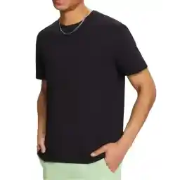 تی شرت مردانه یقه گرد مشکی دیورسو Diverso کد 4491