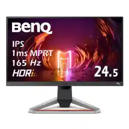 BenQ Mobiuz EX2510S, 24.5" IPS Panel, Full HD (1920 x 1080), 1ms MPRT, 165Hz, HDR10, FreeSync Premium, Flicker-Free, Low Blue Light, Anti-Glare, Black eQualizer, Dahili Hoparlör, Oyuncu Monitörü