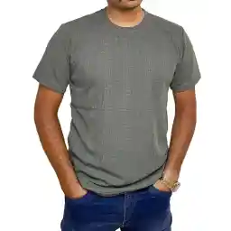 تی شرت مردانه یقه گرد سبز دیورسو Diverso کد 4496