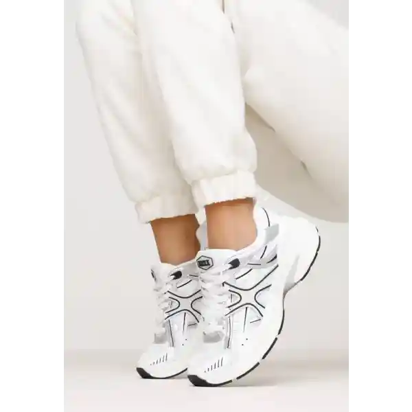 Mexx Sneaker Lilo - Dames - Wit / Zilver - Maat 37