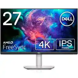Dell S2721QS 27-Inch 4K Monitor, IPS Matte, DisplayPort HDMI x 2, sRGB, 99% Vertical/Horizontal Rotation, Adjustable Height, AMD FreeSync, Speaker Included