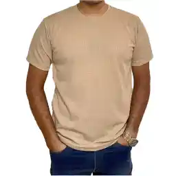 تی شرت مردانه یقه گرد نسکافه ای دیورسو Diverso کد 4495