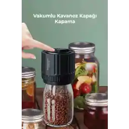 Genel Markalar Elektrikli Vakumlu Kavanoz Kapağı Kapama Makinesi, Gıda Saklama Ve Uzun Süre Taze Tutma