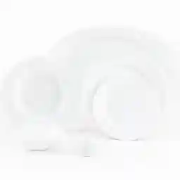 سرویس غذاخوری 28 پارچه 6 نفر چینی زرین ایران مدل White 2 سری ایتالیا اف درجه عالی