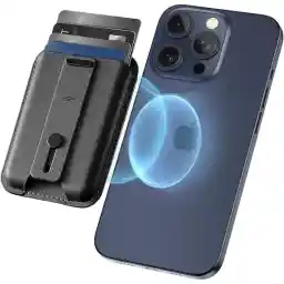 جاکارتی مغناطیسی چرمی ESR Magnetic Wallet black 5 card