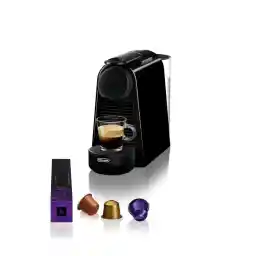 De'Longhi Nespresso Essenza Mini EN 85.B Coffee Capsule Machine, Welcome Set with Capsules in Various Flavours, 19 Bar, Pump Pressure, Space-Saving, Black