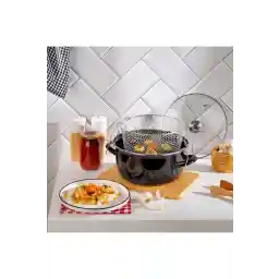 Schafer Fry Crispy Frying Pot 22 Cm-3 Pieces-black